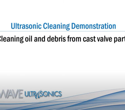cleaning oil and debris from cast valve parts
