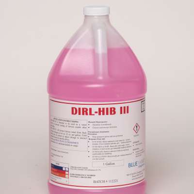 Jug of DIRL-HUB III detergent
