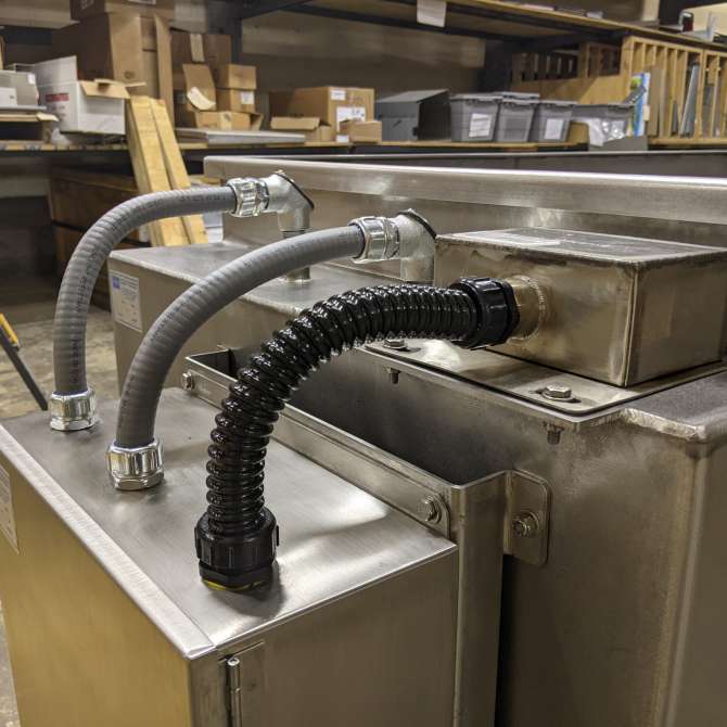 hoses of ultrasonic cleaning system